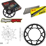 Chain Kit - Steel - for: KAWASAKI KX125 90-91 12-48-112 DID520VX3 Clip