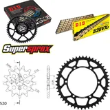Kettensatz Stahl für: KAWASAKI KX125 90-91 12-48-112 DID520VX3(G&B) Clip