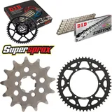 Kettensatz Stahl für: KAWASAKI KX125 04-08 13-51-114 DID520ZVM-X(S&S) Niet
