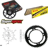 Kettensatz Stahl für: KAWASAKI KLX125 C 12-14 14-47-124 DID428VX(G&B) Niet