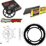 Chain Kit - Steel - for: KAWASAKI KLX125 D D-Tracker 10-14 14-44-122 DID428D Clip
