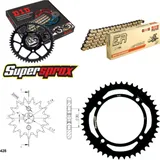 Kettensatz Stahl für: KAWASAKI KLX125 D D-Tracker 10-14 14-44-122 DID428NZ(G&B) Clip