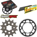 Kettensatz Stahl für: KAWASAKI KX250 87-89/KX500 87-04 14-47-114 DID520 Clip
