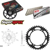 Kettensatz Stahl für: KAWASAKI KLX250 S /SF 09-14 14-42-106 DID520ZVM-X(S&S) Niet