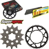 Chain Kit - Steel - for: KAWASAKI KLX250 R 93-98/KLX300 R 97-02 14-50-110 DID520 Clip
