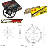 Chain Kit - Steel - for: KAWASAKI KFX250 Mojave KSF [US] 87-04 12-43-090 DID520VX3(G&B) endless
