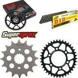 Kettensatz Stahl für: KAWASAKI Z400 F 84-84/Z400 GP 83-84/Z 16-38-104 DID530NZ Clip