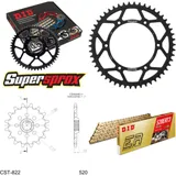 Kettensatz Stahl für: HUSQVARNA CR125 98-08/WR125 98-13 13-50-114 DID520ERT2(G&G) Clip