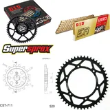 Kettensatz Stahl für: HUSQVARNA SM125 S 00-06 14-49-114 DID520ERT2(G&G) Clip
