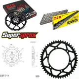 Kettensatz Stahl für: HUSQVARNA SM125 S 00-06 14-49-114 DID520VX3 Niet