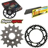 Kettensatz Stahl für: HUSQVARNA SMR450 03-04/TE610 E 97-09 15-45-114 DID520 Clip