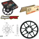 Kettensatz Stahl für: SUZUKI TS50 XK 97-97 12-54-128 DID420NZ3(G&B) Clip
