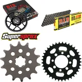 Kettensatz Stahl für: SUZUKI DRZ110 01-02 14-37-090 DID420D Clip