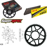 Kettensatz Stahl für: SUZUKI TS125 73-77 14-47-118 DID428VX Endlos