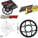 Kettensatz Stahl für: SUZUKI GS125 97-99 14-43-124 DID428HD Clip