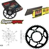 Kettensatz Stahl für: SUZUKI RG125 F 92-95 16-47-130 DID428D Clip
