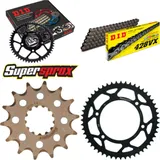 Kettensatz Stahl für: SUZUKI DR-Z 125 /L 03-14 14-51-134 DID428VX Endlos