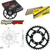 Kettensatz Stahl für: SUZUKI GN250 E 85-96/GNX250 E 82-84 15-41-100 DID520VX3(G&B) Endlos