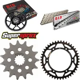 Kettensatz Stahl für: SUZUKI DR350 SE 96-96/DR350 SE 97-98 15-43-108 DID520ZVM-X(S&S) Endlos