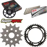 Kettensatz Stahl für: SUZUKI DR350 SE 94-95 15-41-110 DID520ZVM-X(S&S) Niet