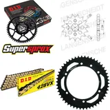 Kettensatz Stahl für: SUZUKI DR125 SM 08-14 16-50-130 DID428VX(G&B) Endlos