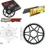 Chain Kit - Steel - for: SUZUKI GT380 73-77 14-42-104 DID530NZ Clip