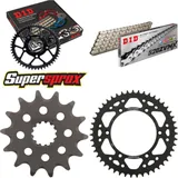Kettensatz Stahl für: SUZUKI DR-Z 400 E 00-07 14-47-112 DID520ZVM-X(S&S) Niet