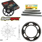 Chain Kit - Steel - for: SUZUKI DR400 S 80-81 16-44-106 DID520NZ Clip