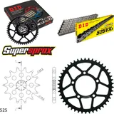 Kettensatz Stahl für: SUZUKI GSF400 Bandit 93-97 14-46-114 DID525VX3 Niet