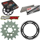Kettensatz Stahl für: SUZUKI DR600 R Dakar 86-90/DR600 S 85 16-42-108 DID520ZVM-X Niet