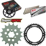 Kettensatz Stahl für: SUZUKI DR600 R Dakar 86-90/DR600 S 85 16-42-108 DID520ZVM-X(S&S) Niet