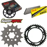 Kettensatz Stahl für: SUZUKI DR650 SE 96-06 15-41-110 DID525VX3 Endlos