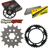 Chain Kit - Steel - for: SUZUKI XF650 Freewind 97-02 15-43-110 DID525VX3 Clip