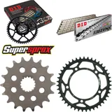 Kettensatz Stahl für: SUZUKI B-King 1300 07-12 18-43-118 DID530ZVM-X(S&S) Niet