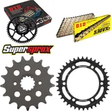 Kettensatz Stahl für: SUZUKI TL1000 S 97-00 17-38-104 DID530VX3(G&B) Niet