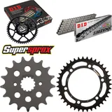 Kettensatz Stahl für: SUZUKI TL1000 R 98-02 17-39-108 DID530ZVM-X Niet