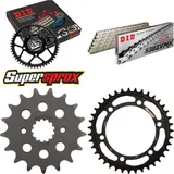 Kettensatz Stahl für: SUZUKI TL1000 R 98-02 17-39-108 DID530ZVM-X(S&S) Niet
