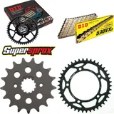 Kettensatz Stahl für: SUZUKI GSX-R 1000 01-06 17-42-110 DID530VX3(G&B) Niet Kettensatz Stahl für: SUZUKI GSX-R 1000 01-06 17-42-110 DID530VX3(G&B) Niet