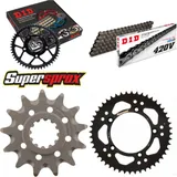 Chain Kit - Steel - for: KTM SX60 98-99/SX65 00-01 13-48-112 DID420V Clip