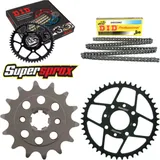 Kettensatz Stahl für: KTM 125 Duke 4-Loch 11-15 14-45-112 DID520NZ Clip