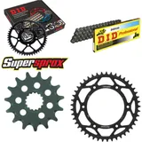 Kettensatz Stahl für: KTM EGS400 LC4 93-98/EGS400 LC4 LSE 9 15-45-118 DID520 Clip