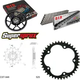 Kettensatz Stahl für: MV Agusta F4 1000 R 05-09/F4 1000 S 0 15-40-108 DID525ZVM-X Niet