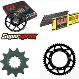 Kettensatz Stahl für: RIEJU MRT50 Cross 09-13/MRT50 Supermo 11-52-132 DID420D Clip