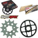 Kettensatz Stahl für: SACHS Roadster 125 V2 98-03 13-53-120 DID520ZVM-X(G&G) Niet