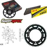 Chain Kit - Steel - for: RIEJU MRX125 02-06/SMX125 03-10/Tango 14-48-126 DID428VX endless