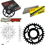 Chain Kit - Steel - for: KYMCO Maxxer 50 07-14/MXer 50 03-06 14-30-078 DID520VX3 rivet