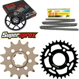 Kettensatz Stahl für: KYMCO Mxer 150 03-06/MXU150 07-08 14-30-078 DID520NZ Clip