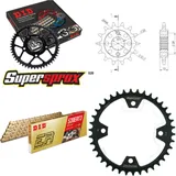 Kettensatz Stahl für: KYMCO KXR250 Sport 04-07/MXU250 05-10 14-38-094 DID520ERT2(G&G) Clip