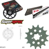 Kettensatz Stahl für: E-Ton Rascal IXL-40 98-01/Viper JXL-4 14-36-078 DID420V Clip