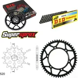 Chain Kit - Steel - for: Gas Gas MC125 01-02 13-51-116 DID520 Clip
